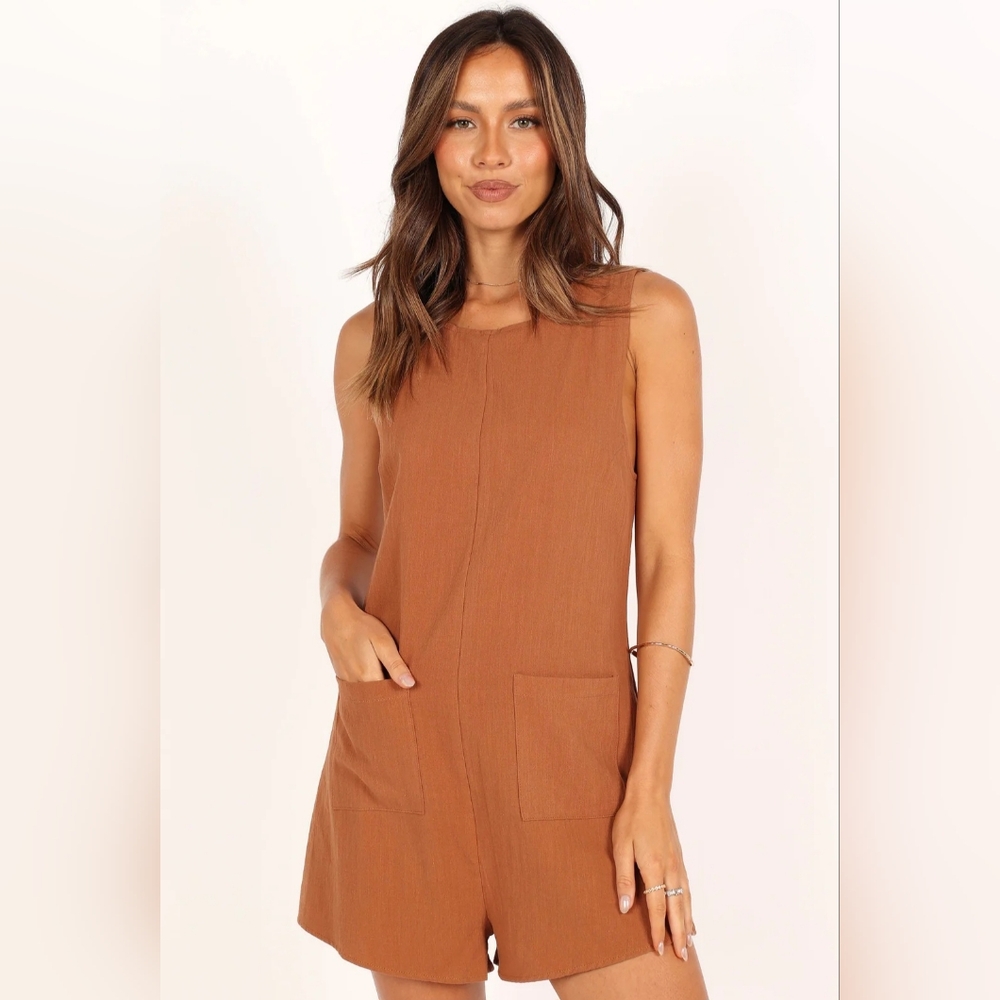 Petal & Pup Dory Playsuit Tan